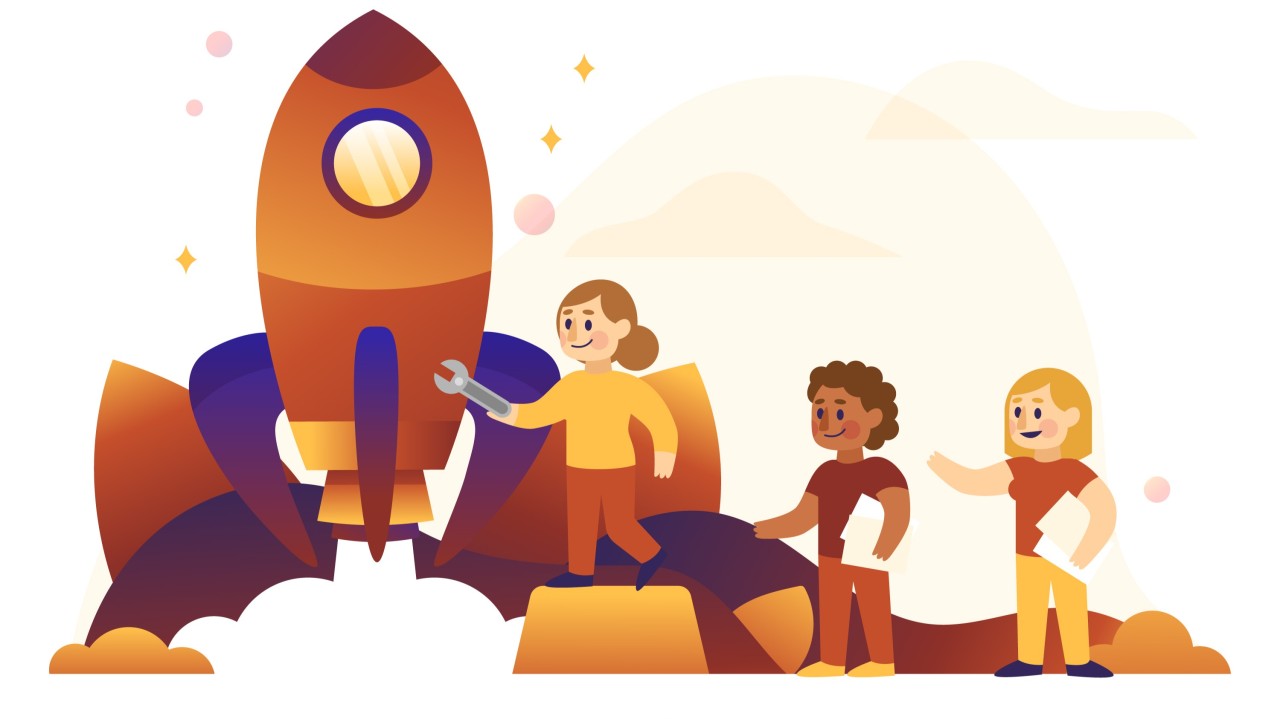 Product launches concept illustration